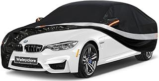 10 Layers SUV Car Cover Waterproof Breathable,100% Waterproof Outdoor 4X4 Car Covers Rain Snow UV Protection. Custom Fit for MINI Countryman, Volvo XC40, BMW X1, Audi Q3,etc Black