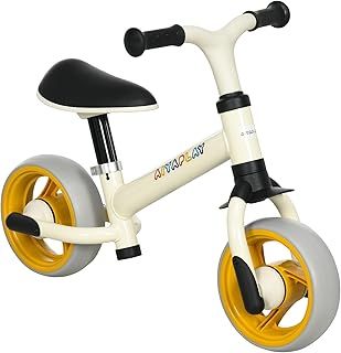 8" Baby Balance Bike with Adjustable Seat, Lightweight Training Bike for Children with EVA Wheels, Easy Installation, No Pedals, for Ages 18-48 Months - Orange