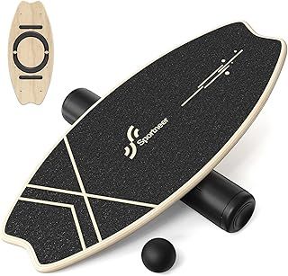 Sportneer Balance Board indoor board skateboard, indoor surfboard trick board and balance board for children and adults