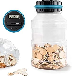 Adults' Change Jars, Great Coin Counter Bank Money Counting Jar, Coin Saving Pot Container