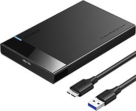 UGREEN 2.5 Inch Hard Drive Enclosure, 5Gbps SSD Enclosure, External USB 3.0 SATA HDD Caddy, SSD Reader UASP Supported, Hard Drive Caddy Compatible with 2.5 Inch SSD HDD EVO 870 WD Crucial Drive