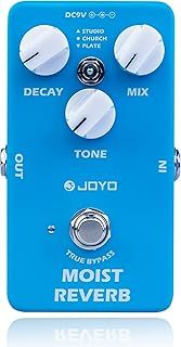 JOYO Reverb Effect Pedal Digital Guitar Pedal with 3 Reverb Effects (Studio, Church, Plate) for Electric Guitar - True Bypass (MOIST JF-20)