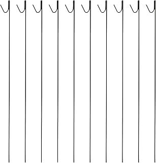 Woodside Pack of 10 Metal Barrier Safety Netting Fence Pins/Stakes 8mm x 135cm