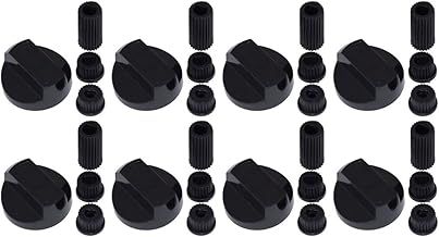 Universal Black Control Knobs for Ovens, Cookers and Hobs (Pack of 8)
