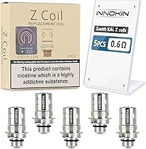 Innokin Z Coils, KAL 0.6ohm, Zenith Coil Works with All Zenith Tanks, Adept Zlide, CoolFire Z60, CoolFire Z50, Mini Zenith D22, No Nicotine, No Eliquid - Pack of 5