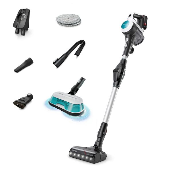 Bosch Unlimited 7 Aqua 2 in 1 Cordless Vacuum Cleaner, BCS71HYGGB, White