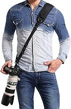 Waka Shoulder Strap, Anti-slip Over Shoulder Camera Sling Strap Quick Release with Safety Tether, Comfortable Neck Strap for DSLR Cameras (Canon, Nikon, Sony, Olympus, Pentax)