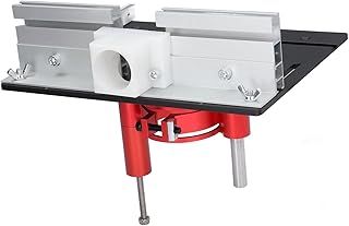 Router Lift Kit, Router Lift System Electric Router Table Insert Plate Lifting Base Kit for Woodworking Chamfering Trimming (Black)