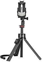 Joby GripTight Pro TelePod JB01534-BWW, Tripod for Smartphone/iPhone/Action Camera/Camera, Bluetooth Remote, Monopod, Selfie Stick, Vlogging Tripod with Ballhead/Clamp, 1kg Load, 1/4” attach, 360°