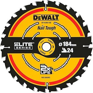 DEWALT DT10302-QZ EXTREME 2nd Fix Circular Saw Blade, 184mm x 16mm x 24T