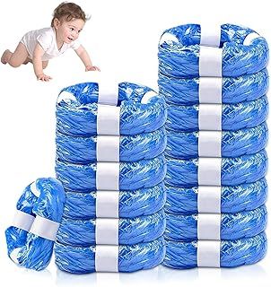 15 Pack Nappy Bin Refill, Diaper Bin Pail Disposal Bags 4.5m long, Nappy Bags compatible with Tommee Tippee, Litter Genie, Diaper Genie, Angelcare, Twist & Click and Cat Litter Disposal Buckets