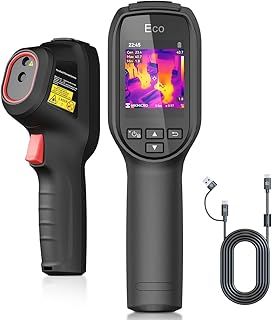 ECO Thermal Camera SuperIR Resolution 240x240, -20°C to 550°, 25Hz Refresh Rate, Portable Handheld Infrared Thermal Imaging camera with Laser Pointer, 3350mAh Battery
