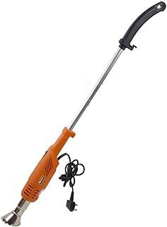 My Garden Electric Weed Burner 2000W– Dual Heat Setting Weed Remover with Detachable Handle & Folding Wheels Garden Weed Burner with Non-Slip Handle & UK Standard Plug (2-Nozzles-Folding Wheels)