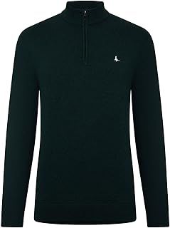 Jack Wills Mens Funnel Neck Half Zip Jumper