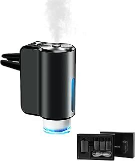 Smart Car Air Freshener - 3 Modes Car Diffuser Air Freshener with 3 Pcs Essential Oil, Rechargeable Wireless Vent Air Fresheners, Fragrance Diffuser Perfume Essentials for Cars Air Outlet