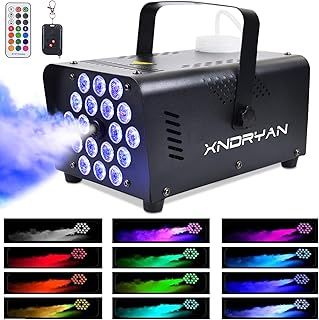 Fog Machine 500W Smoke Machine with 18 RGB LED & Wireless Remote Control, Suitable for Party, Disco Dj Effect, Wedding, Stage Performances, Halloween