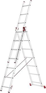 Aluminium Triple Extension/Combination Ladder | Trad e& DIY | EN131 Professional Ladders, 3.95 m,heavy duty ladder (EXT3X7-H)
