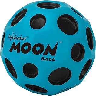 Waboba The Original Moon Ball - Hyper Bouncy Ball - All Ages Extreme Bounce and Fun - Perfect for Active Play and Outdoor Games - Black/Silver