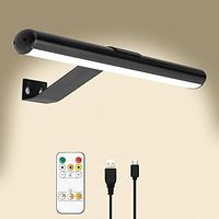 TINTINDOC Wireless Picture Light for Painting Rechargeable with Remote Control, Full Metal Art Display Lamp Accent Battery Operated Dartboard Dimmer Timer (YM-TY)