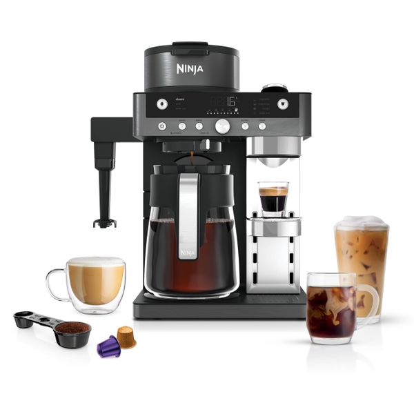 Ninja Prestige 2-in-1 Filter Coffee and Pod Capsule Machine, CFN802UKGM