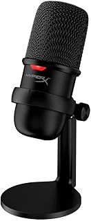 HyperX SoloCast – USB Condenser Gaming Microphone, for PC, PS4, and Mac, Tap-to-mute Sensor, Cardioid Polar Pattern, Streaming, Podcasts, Twitch, YouTube, Discord