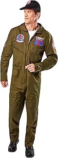 Rubies 821157_STD Officially Licensed Deluxe Top Gun Costume Adult Sized, Shown, Standard
