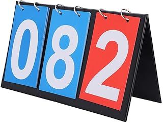 Sports Scoreboard, 3 Digit Waterproof Scoreboard Flip with Number Cards from 00 to 99, Darts Scoreboard Electronic for Indoor Outdoor Sports Activities