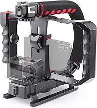 Zeadio Smartphone Camera Stabilizer, Portable Handle Grip Handheld Video Rig, Fits for All Camcorder, Camera, DSLR and All iPhone and Android Smartphones