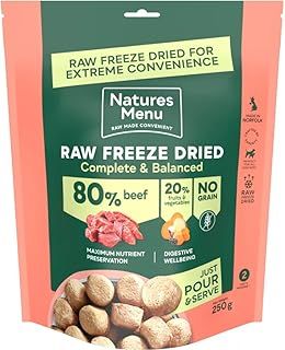 Natures Menu Freeze Dried Dog Food 80/20 Beef - 250g