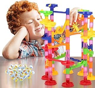 Balance Hoddle Marble Run Games for Kids Building Tower Toy - Educational Ball Toy Learning & Marble Rush Gift for Boys & Girls