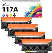 117A Toner Cartridge Compatible for HP 117A 117 Color Laser MFP 179fwg 178nwg 179fnw 178nw 150a 150nw 179 178 150 W2070A W2071A W2072A W2073A ((Black Cyan Yellow Magenta)