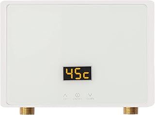 TONFEION Electric Storage Instant Water Heater, 220V 5500W Electric Under Sink Constant Temperature Electric Tankless Water Heater with Remote Control, LCD Display, for Home Kitchen Bathroom Indoor