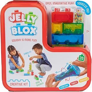 Jelly Blox - Creative Kit | Squishy Is More Fun! | Unique Squishy Building System | For Ouch-Free, Open, Imaginative Play | For Boys And Girls Ages 2+