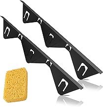 DOOCECIY 2 Pcs Stove Gap Covers Stainless Steel with Cleaning Sponge, Heat Resistant Retractable Cooker Counter Gap Filler