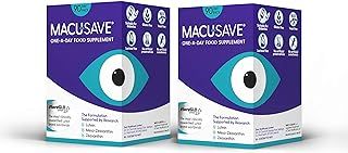 2 X 90 Pack - Macu-SAVE Food Supplement with Meso-Zeaxanthin/Lutein and Zeaxanthin - 180 Capsules (6 Months Supply)