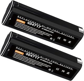 2X 6V 5000mAh NI-MH Replacement Battery Paslode 404717 404400 900400 900420 900600 901000 902000 IM250 IM350 IM200 IM65 IM50