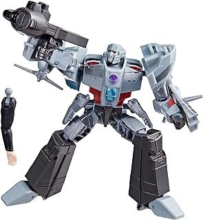 Transformers Toys EarthSpark Deluxe Class Megatron, 12.5-cm Action Figure, Robot Toys for Children Aged 6 and Up