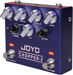 JOYO Distortion Effect Pedal Modern Metal Tone High Gain Amp Simulator All-in-one Pedal with 3 Band EQ for Electric Guitar (CHOPPER-Z R-18)