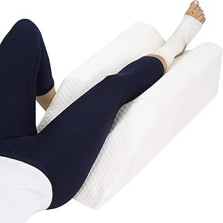 Xtra-Comfort Leg Elevation Pillow - for Swelling, Elevating, Post Surgery Recovery Support - Firm Wedge Rest - Breathable for Knee, Ankle and Foot Injury Pain Relief - Improve Circulation and Sleep