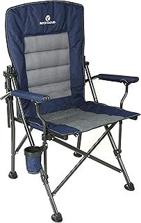 Folding Director's Chair Comfortable Camping Chair with Cup Holder Side Table and Storage Pocket Set of 2 Compact Foldable Chair Portable Chair for Camp Lawn Hiking Fishing BBQ Sports