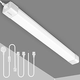 Luktix LED Batten Light Daylight 6000K | 18W 1.4FT Linkable Fluorescent Light | IP66 Shed and Garage Lighting
