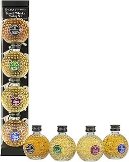 OSA Fine Spirits Quad Scotch Whisky Tasting Set | 40% Abv | 4 x 5cl | Whisky Gift Set Including Blended Scotch Whisky & Blended Malt Scotch Whisky | Enjoy Neat or in Drinks | Ideal Whisky Gifts