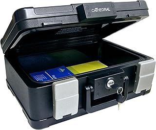 Cathedral Products DSBA4 UL Certified Lockable A4 Fire & Waterproof Security Chest