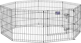 MidWest Homes for Pets Dog Exercise Pen & Playpen without a Door; 60.96 cm by 60.96 cm; Black E-Coated; 550-24DR