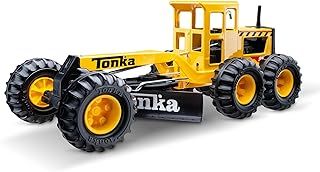 Tonka Steel Classics | Road Grader | Kids Construction Toys for Boys and Girls, Vehicle Toys for Creative Play, Motor Skill Development for Kids Ages 3+ | Basic Fun 06129 FFP