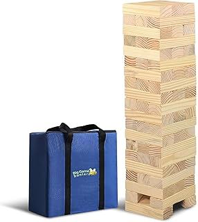 Jumbo Hi-Tower in a Bag - Builds from 0.6 Meters up to 1.5 Meters High - Outdoor Garden Games - Tumble Tower - Building Games