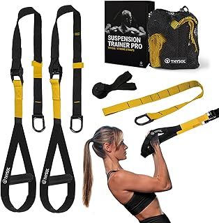 Suspension Trainer Pro Xtreme Straps | Sling Trainer Set with Adjustable Door Anchor | Fitness Home Workouts - Suitable for Travelling and for Training Indoor and Outdoor