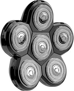 Head Shaver Replacement Heads, Electribrite Replacement Head, Bald Shaver Replacement Head, Black