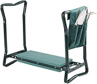 Folding Portable Kneeler Garden Foam Chair Seat Gardening Knee Pad Padded Stool 2 in 1 with Handles Multi Use Foam Rubber Padding - Holds upto 250 Pounds