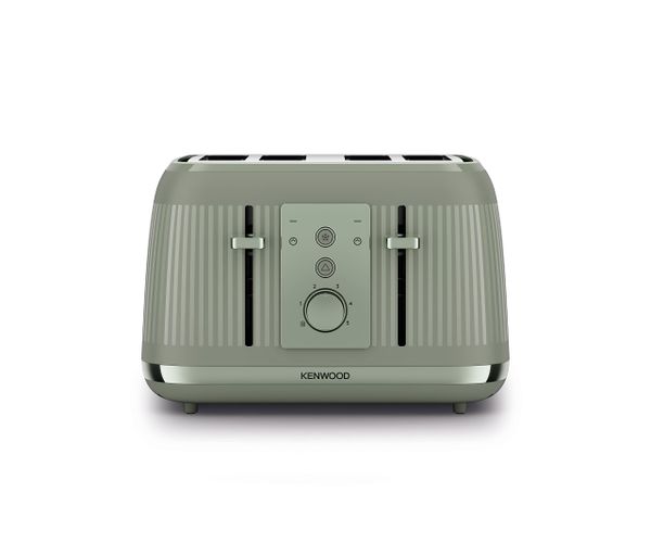 Kenwood Dusk Toaster, 4 Slot Toaster, Reheat, 5 Browning Settings, Defrost and Cancel Functions, Pull Crumb Tray, TFP30.000GN, 1800W, Olive Green